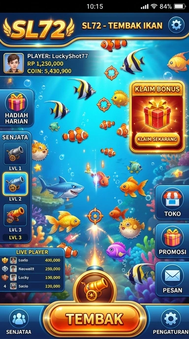 Tampilan aplikasi sl72 di perangkat Android.